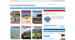 Desktop Screenshot of journaldesproprietaires.fr